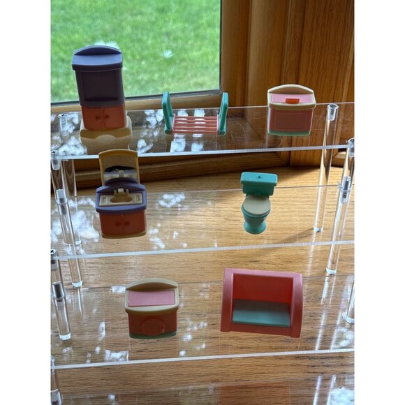 Miniature Dollhouse Furniture Set Colorful Plastic Toy Accessories - Picture 1 of 2